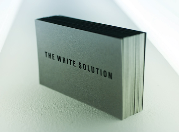 The White Solution Business Card