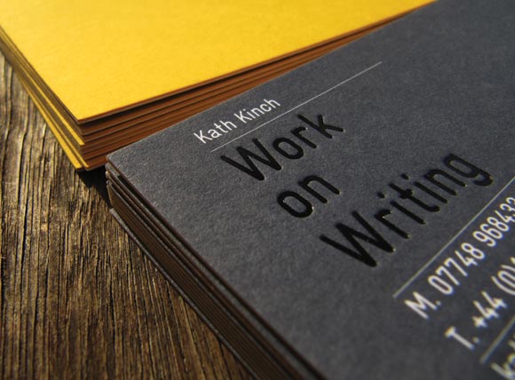 Work on Writing - Business Cards, Notebook, Postcards, Exhibition, Posters